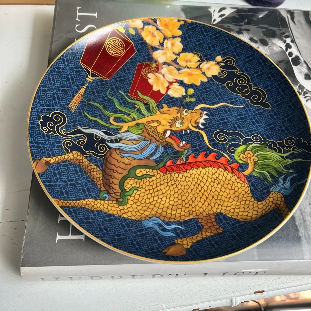 Williams Sonoma Lunar New Year Dragon Horse Salad Plate